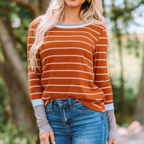 💜 New Ribbed Long Sleeve Top - Picture 3 of 11